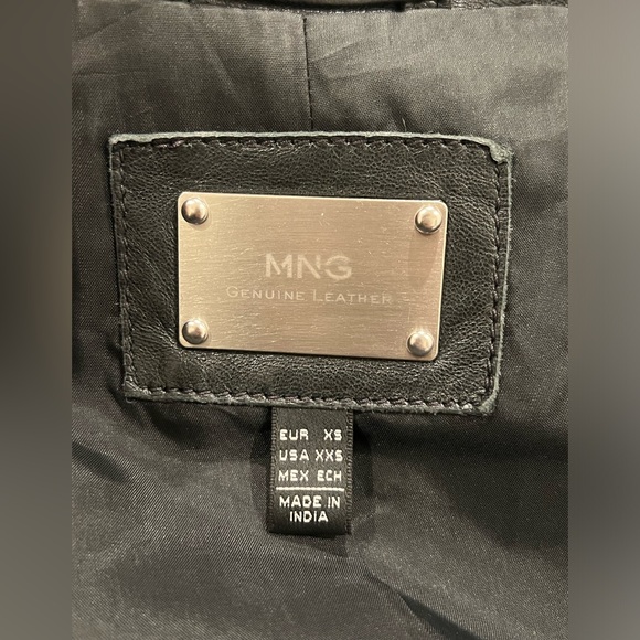 Mango Leather Jacket - Picture 5 of 5